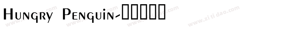 Hungry Penguin字体转换